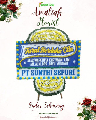 Papan Bunga Duka di Jalan Kereta Api